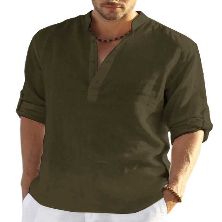 Men's Cotton Linen Shirt