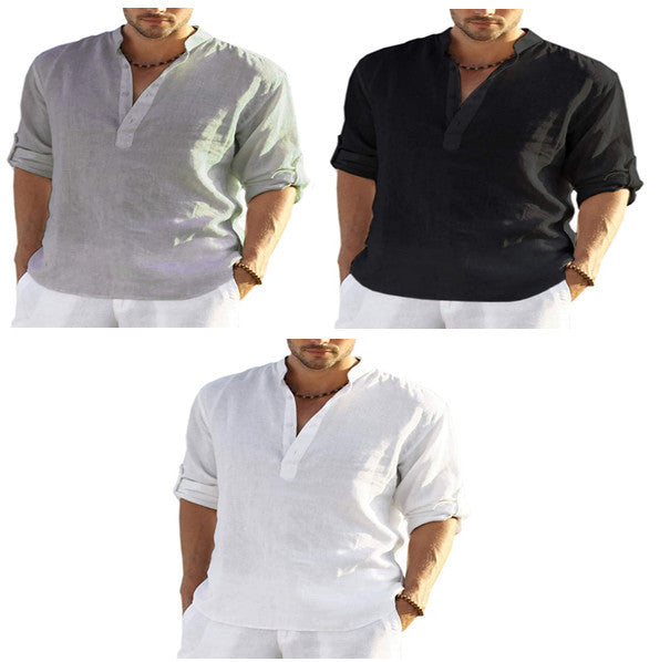 Men's Cotton Linen Shirt